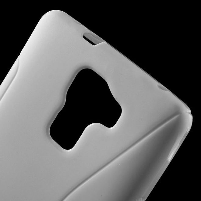 Huawei Honor 7 Elastisches Plastik Case S-Shape - weiss