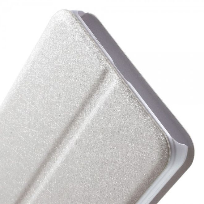 Huawei Honor 7i Leder Case mit zwei Öffnungen und Standfunktion - weiss