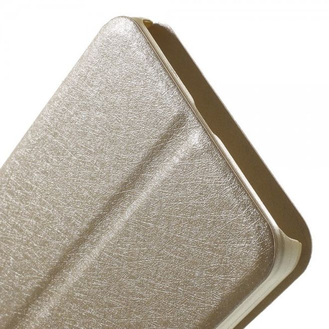 Huawei Honor 7i Leder Case mit zwei Öffnungen und Standfunktion - champagnerfarben