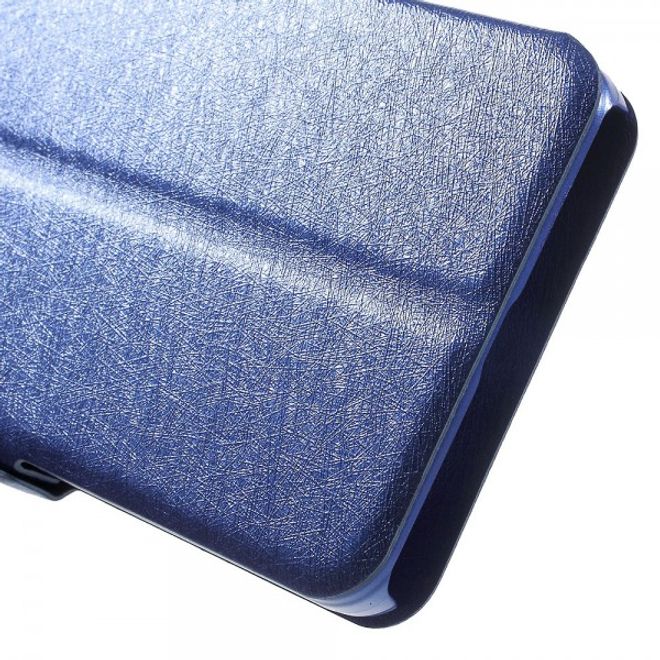 Huawei Honor 7i Leder Case mit zwei Öffnungen und Standfunktion - blau