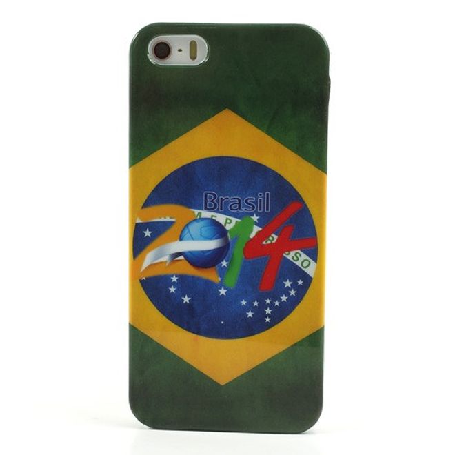 iPhone SE/5S/5 Brazil World Cup 2014 Plastic Case