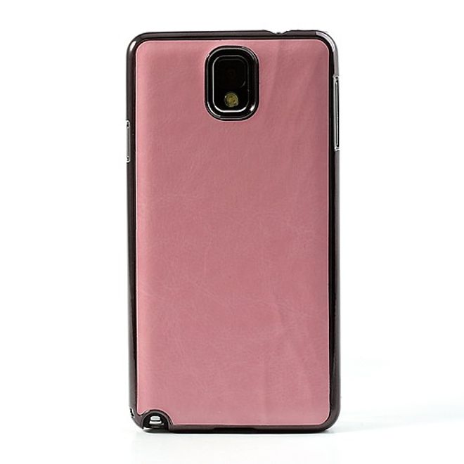 Samsung Galaxy Note 3 Crazy Horse lederüberzogenes Plastik Case - pink