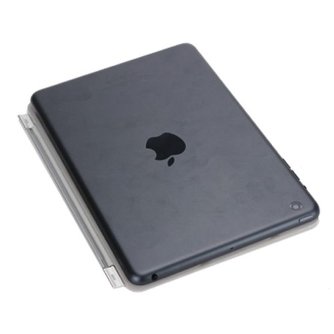 iPad Mini 1/2/3 Leather Case with Front Power Off Function - Grey