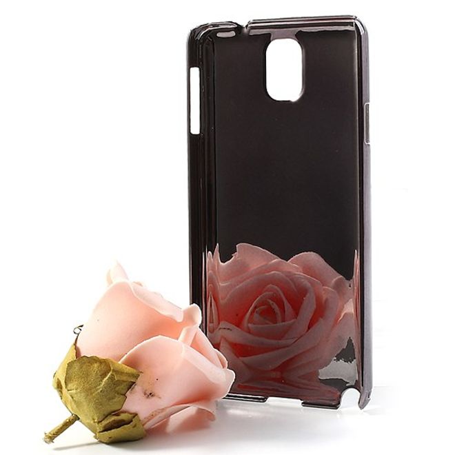 Samsung Galaxy Note 3 Crazy Horse lederüberzogenes Plastik Case - weiss