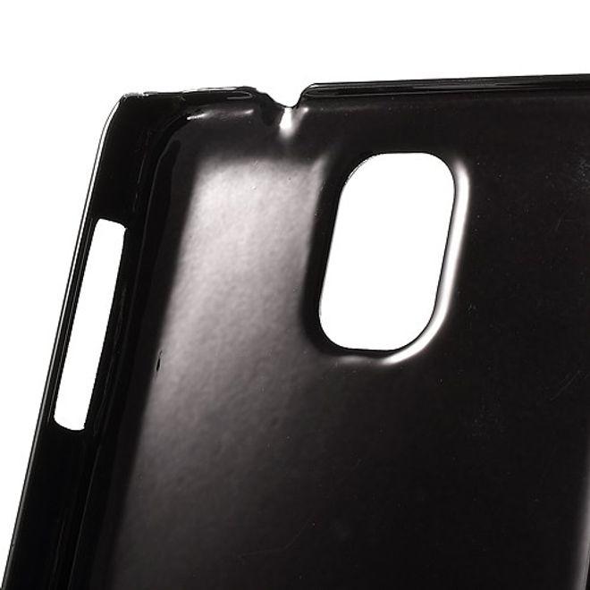 Samsung Galaxy Note 3 Crazy Horse lederüberzogenes Plastik Case - weiss