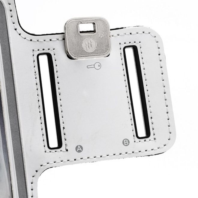 Sport Armband Case fürs Samsung Galaxy S4 - weiss