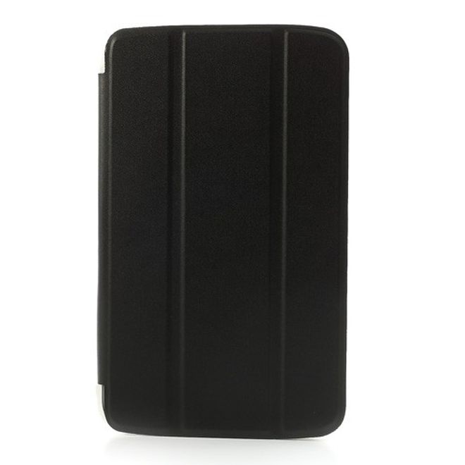 Samsung Galaxy Tab 3 7.0 Leder Case mit Plastik Rückseiten Case und diversen Standfunktionen - schwarz