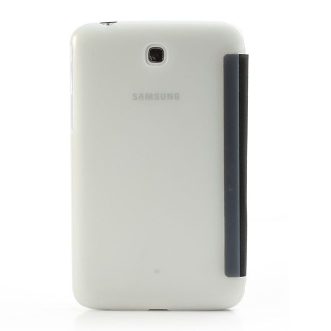 Samsung Galaxy Tab 3 7.0 Leder Case mit Plastik Rückseiten Case und diversen Standfunktionen - schwarz