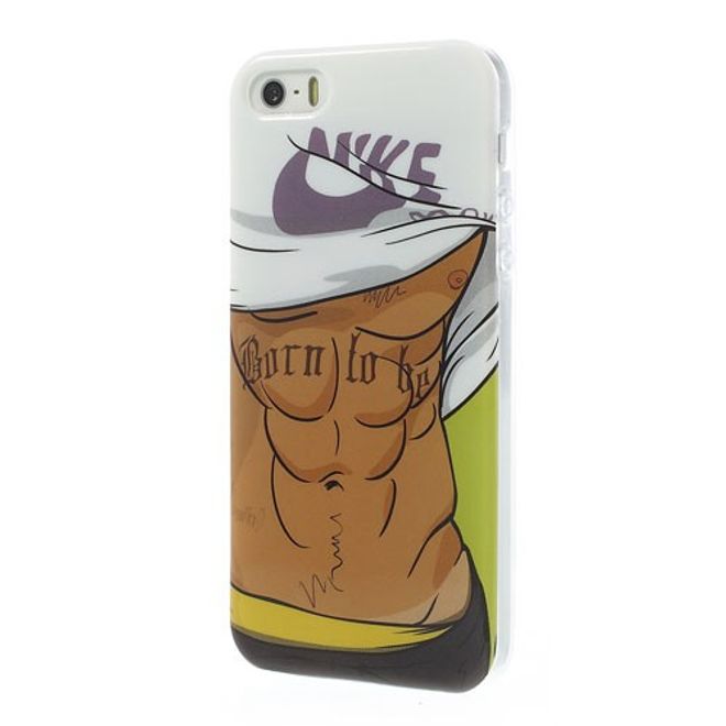 iPhone SE/5S/5 Elastisches Plastik Case mit muskulösem Männerkörper