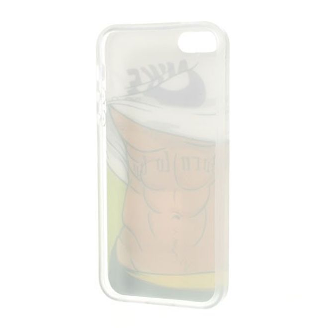 iPhone SE/5S/5 Elastisches Plastik Case mit muskulösem Männerkörper