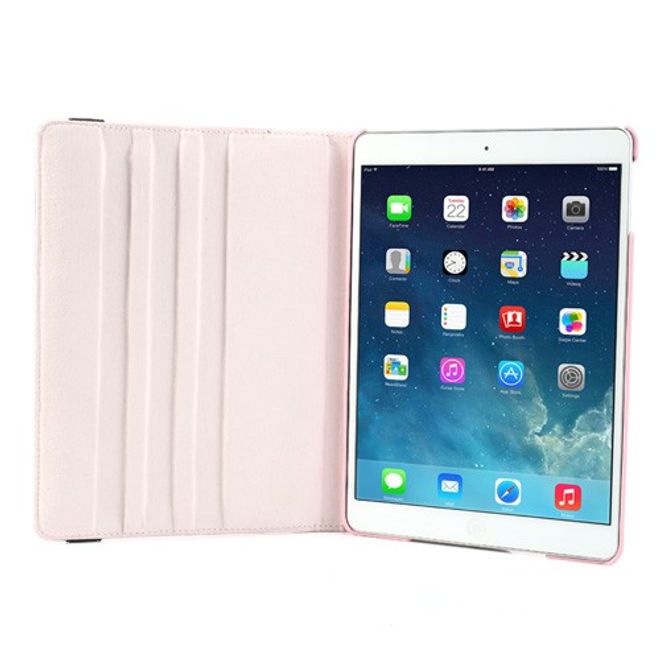 iPad Air Schutzhülle - Bookcover aus Kunstleder - 360° Rotationsmöglichkeit - rosa