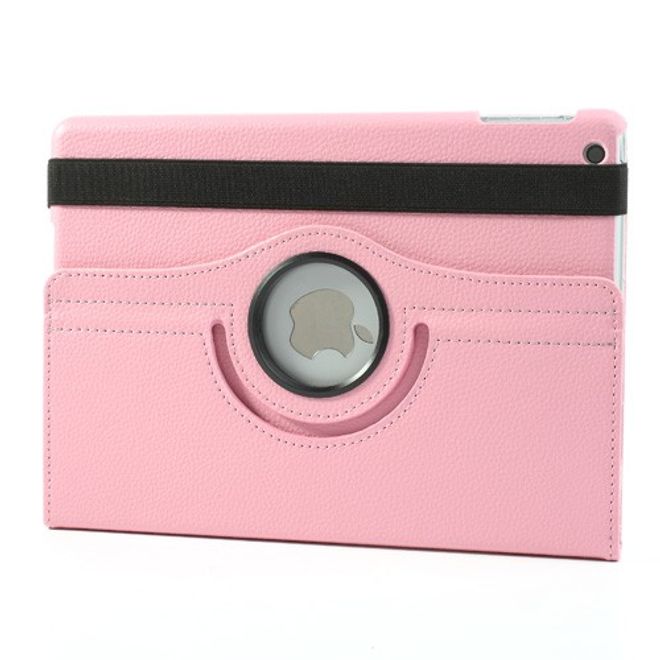 iPad Air Schutzhülle - Bookcover aus Kunstleder - 360° Rotationsmöglichkeit - rosa