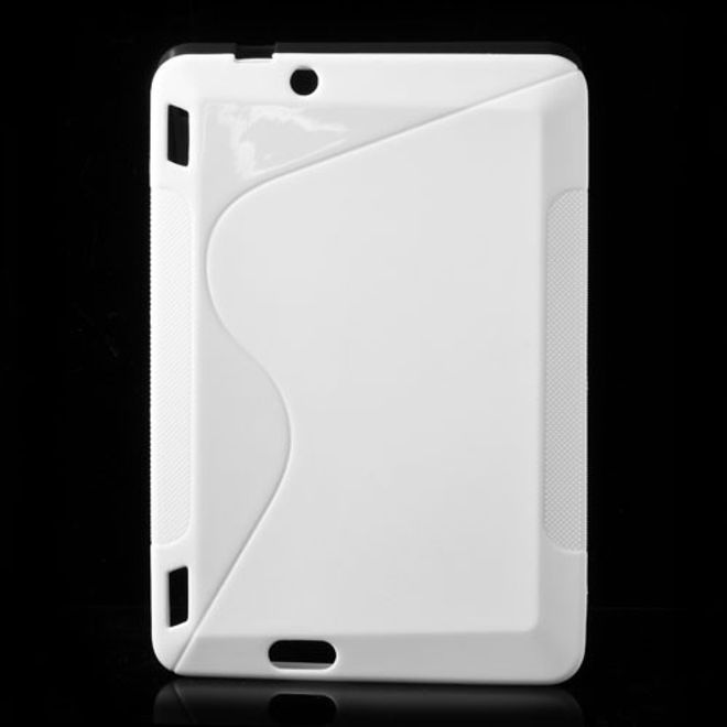 Amazon Kindle Fire HDX 7 Elastisches, rutschfestes Plastik Case S-Curve - weiss