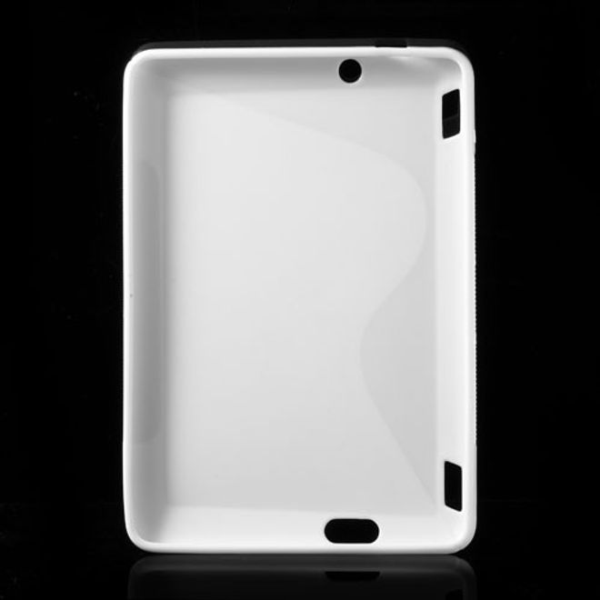 Amazon Kindle Fire HDX 7 Elastisches, rutschfestes Plastik Case S-Curve - weiss