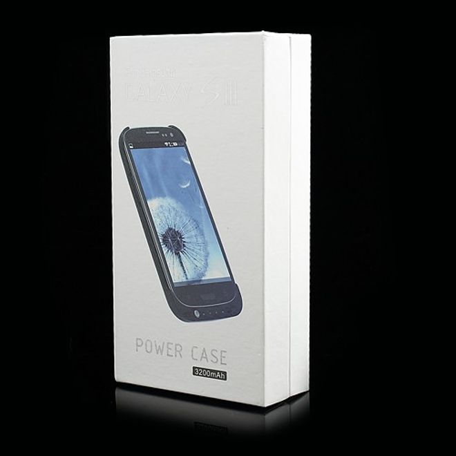 Samsung Galaxy S3 Akku Case 3200mAh mit Standfunktion - weiss