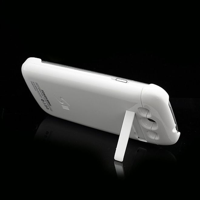 Samsung Galaxy S3 Akku Case 3200mAh mit Standfunktion - weiss