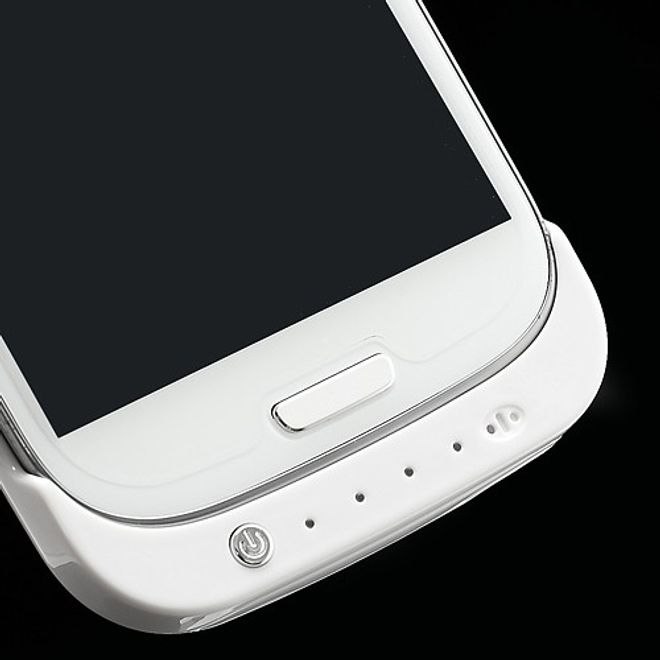 Samsung Galaxy S3 Akku Case 3200mAh mit Standfunktion - weiss