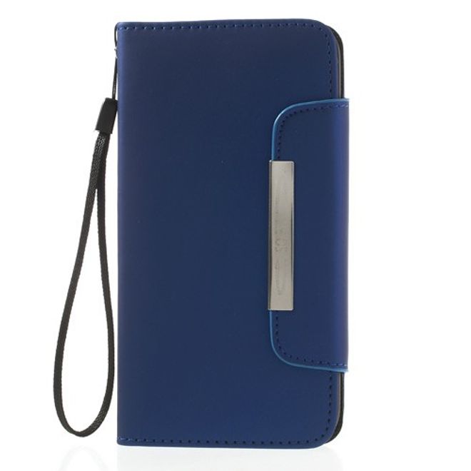 Samsung Galaxy S5 Mattes Leder Case - blau