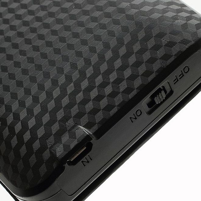 HTC One Texturiertes Batterie Case 3800mAh - schwarz