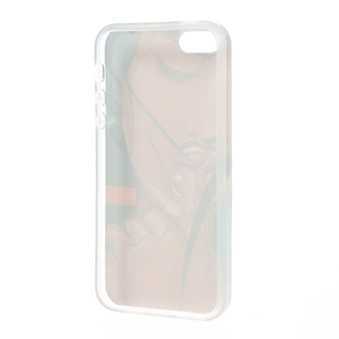 iPhone SE/5S/5 Elastic Plastic Case with Woman with Finger in Mouth