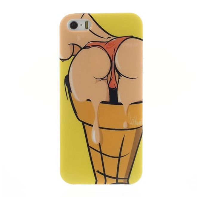 iPhone SE/5S/5 Elastic Plastic Case with Woman's Buttocks