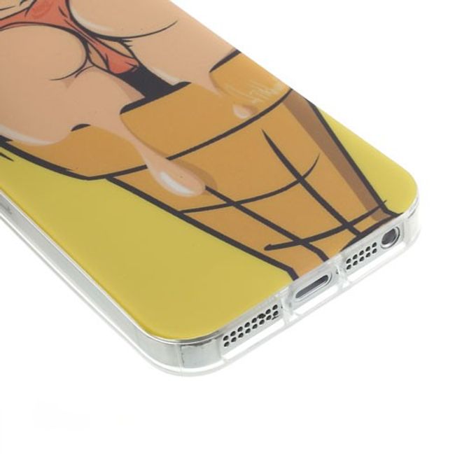 iPhone SE/5S/5 Elastic Plastic Case with Woman's Buttocks