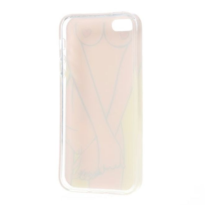 iPhone SE/5S/5 Elastisches Plastik Case mit sexy Frauenkörper