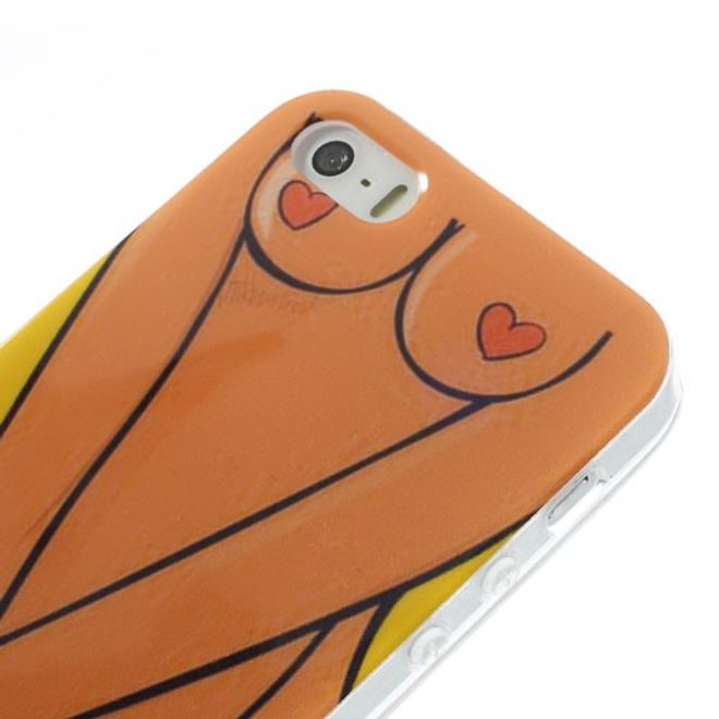 iPhone SE/5S/5 Elastisches Plastik Case mit sexy Frauenkörper