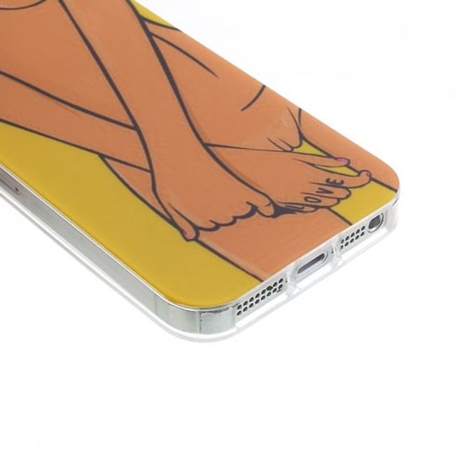 iPhone SE/5S/5 Elastisches Plastik Case mit sexy Frauenkörper