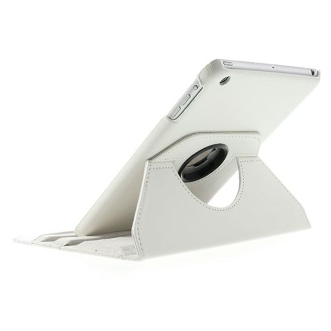 iPad Mini 1/2/3 Smart Leather Case 360° rotatable with stand function - white