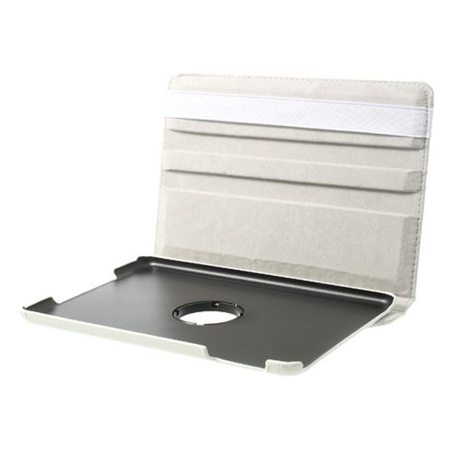 iPad Mini 1/2/3 Smart Leather Case 360° rotatable with stand function - white