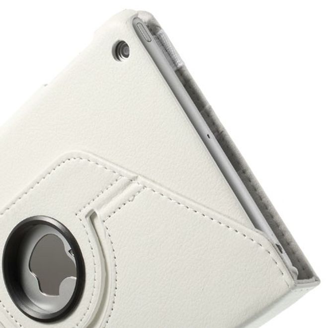 iPad Mini 1/2/3 Smart Leather Case 360° rotatable with stand function - white