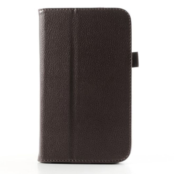 Samsung Galaxy Tab 3 7.0 Litchi-style Leder Case mit Standfunktion - braun