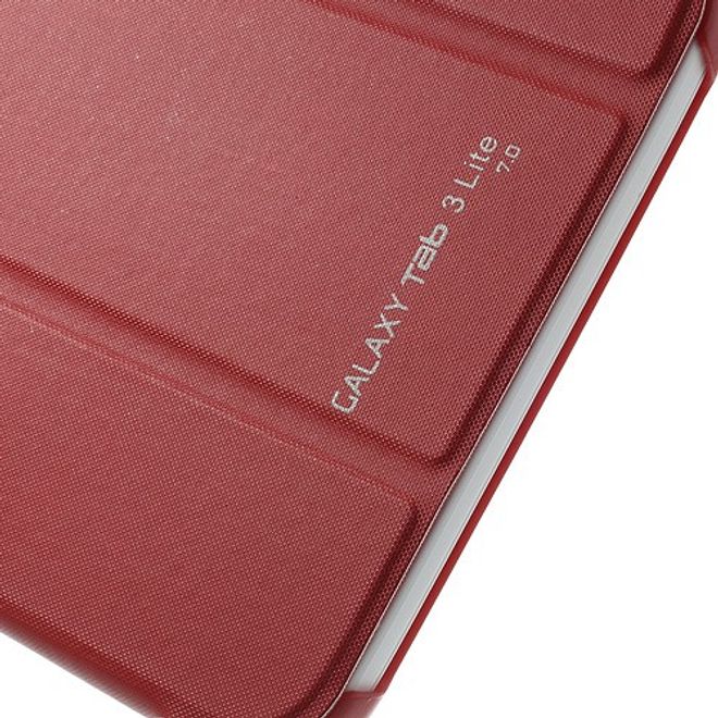 Samsung Galaxy Tab 3 7.0 Lite Faltbares Leder Cover - rot