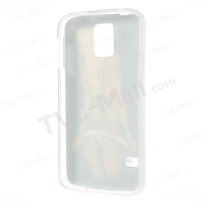 Samsung Galaxy S5 Elastisches Plastik Case mit Girl mit Tattoos