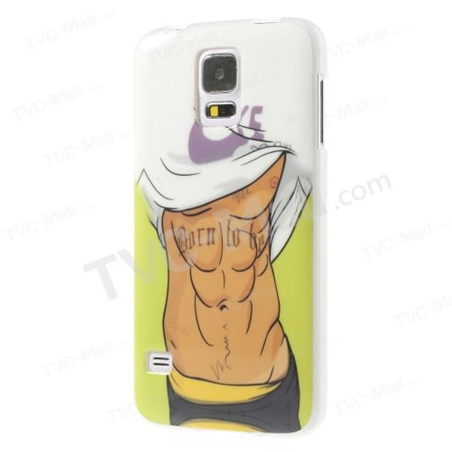 Samsung Galaxy S5 Elastisches Plastik Case mit muskulösem Männerkörper