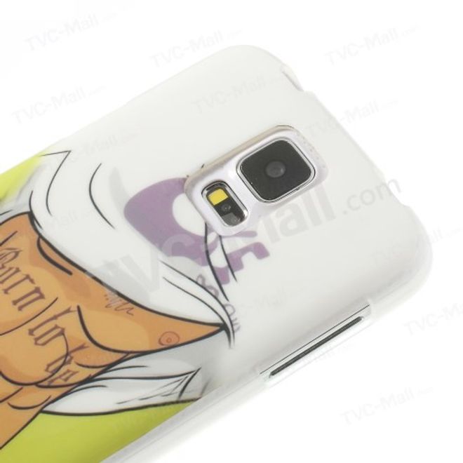 Samsung Galaxy S5 Elastisches Plastik Case mit muskulösem Männerkörper