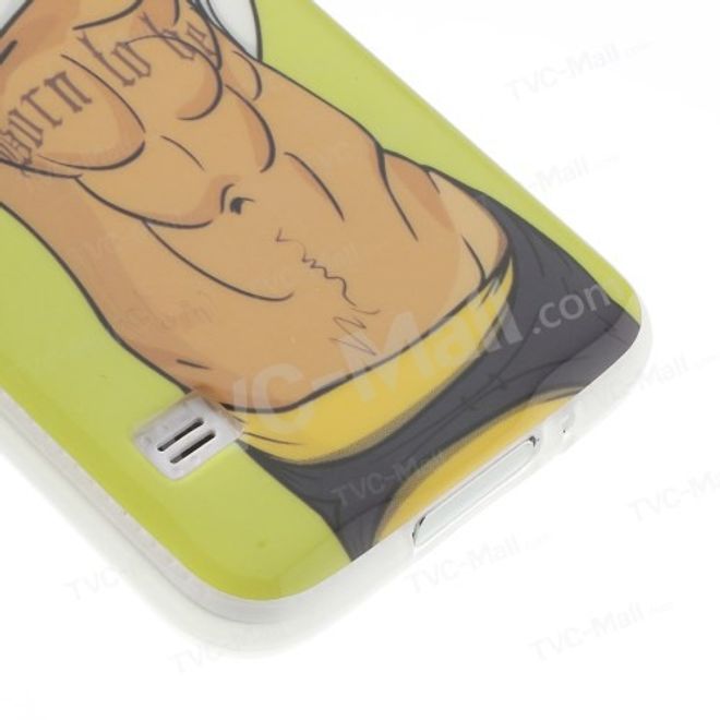 Samsung Galaxy S5 Elastisches Plastik Case mit muskulösem Männerkörper