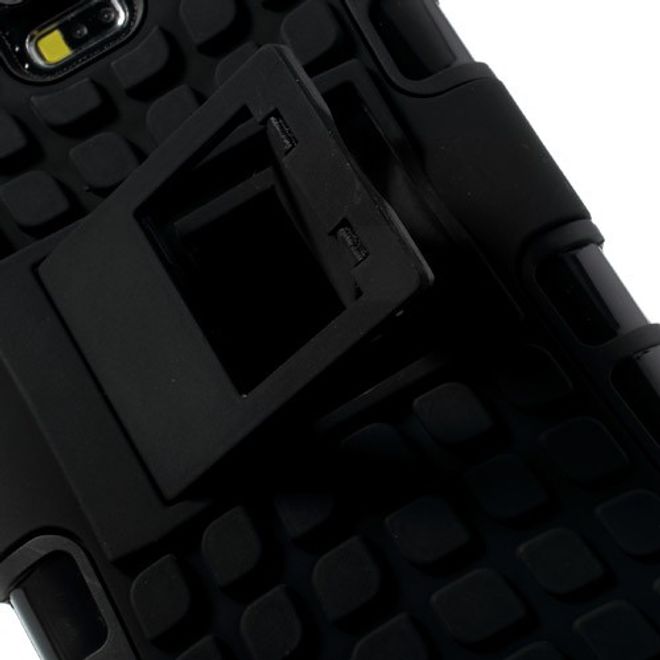 Samsung Galaxy S5 Rutschfestes, stabiles Plastik Case - schwarz