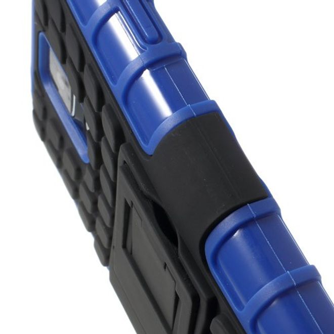 Samsung Galaxy S5 Rutschfestes, stabiles Plastik Case - blau