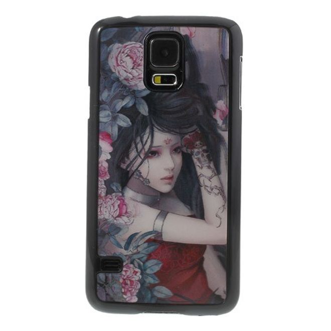 Samsung Galaxy S5 3D Effekt Plastik Case mit tätowiertem Girl