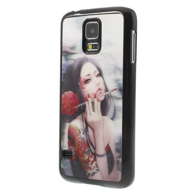 Samsung Galaxy S5 3D Effekt Plastik Case mit sexy Girl