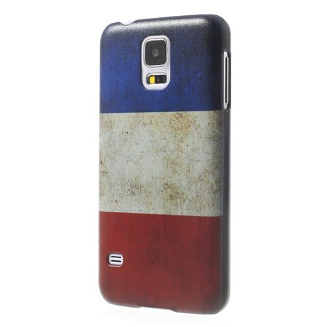 Samsung Galaxy S5 Hart Plastik Case mit Frankreich Nationalflagge