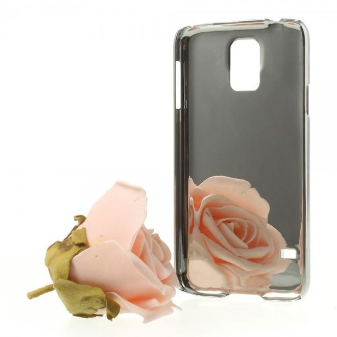 Samsung Galaxy S5 Hart Plastik Case mit metallenem Flügel - schwarz