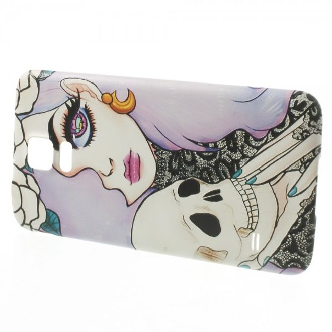 Samsung Galaxy S5 Backcover Süsses Girl und Totenkopf