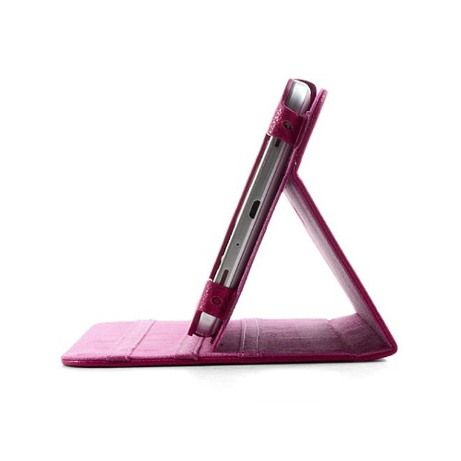 Samsung Galaxy Tab 3 7.0 Magnetisches Leder Case mit Litchi Textur - rosa