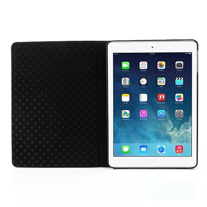 iPad Air Leather Case with World Map - Brown