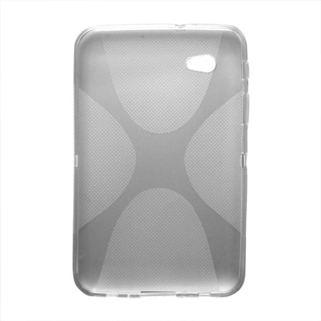 Samsung Galaxy Tab 2 7.0 Elastisches Plastik Case X-Shape - rot