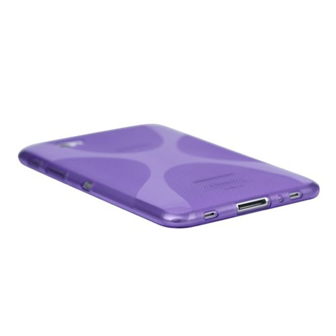 Samsung Galaxy Tab 2 7.0 Elastisches Plastik Case X-Shape - rot
