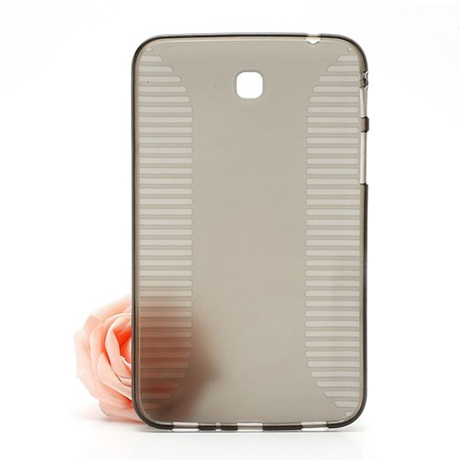 Samsung Galaxy Tab 3 7.0 Anti-Rutsch und elastisches Plastik Case - grau